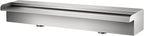 VEVOR Pool Fountain Stainless Steel Pool Waterfall 23.6" x 4.5" x 3.1"(W x D x H) Waterfall Spillway with Pipe Connector Rectangular Garden Outdoor, Silver