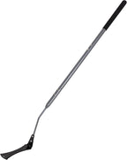 Walensee 48-Inch Long Handle Grass Whip, Scythe with Double-Edged Serrated Steel Blade, Soft Rubber Grip, Cut Tall Grass and Overgrown Weeds in The Yard, Fields, and Ditches, Black, 1 Pack