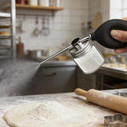 EVKILKJS Powder Spray Bottle Garden Duster Applicator, Durable Handheld Cleaning Spray Tool, Suitable for Dust Removal of Plant Leaves, Greenhouse Maintenance, Horticultural Care Silver