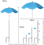 Plant Umbrellas for Outdoor Plants, 23.6inch Adjustable Angles Plant Shade Umbrella Patio, Larger Size Rain/Sun Umbrella, for Potted Garden Bed Flower Pot