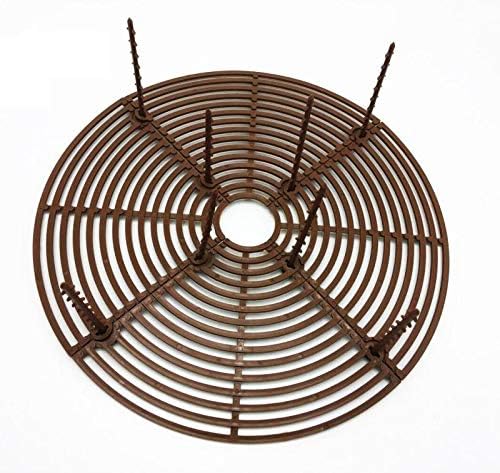 Plant Pot Grid Flower Pot Cover Cat Baby Safety to Protect Children Pets Plant Brown 11.8" Pack of 2