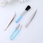 12PCS Blue Mini Succulent Plant Tools Plastic Gardening Accessories for Bonsai and Flowerpot Care Portable Growing Supplies for Home and Store Use