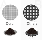 100 Pcs Round Mesh Pad for Flower Plant Pot Hole, Anti Soil Loss Bonsai Pot Bottom Grid Mat Mesh, 2 Size, 50pcs 5cm and 50pcs 10cm