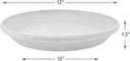 PSW Pot Collection AP30TC 12-inch Plastic/Stone/Wood Composite Plant Saucer Drip Tray – No Drainage Hole (Drillable), Reusable Indoor/Outer Water Tray, Terra Cotta Color