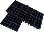 The Hydroponic City Seed Starter Tray, 1440 Cells (240 Trays - 6 Cells Per Tray) + Plant Stakes