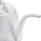Fasmov 1-Gallon Plastic Watering Can with Comfortable Handle, Garden Watering Cans Long Spout for Indoor Outdoor Watering Plants (Gray White)