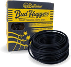BudHuggers (Black) for Optimal Plant Training | 50ft (15M) | 3mm Thick Garden Wire Ties | Flexible & Durable | Rubber Plant Ties to Yield Bigger Buds, Stronger Branches & Larger Canopies