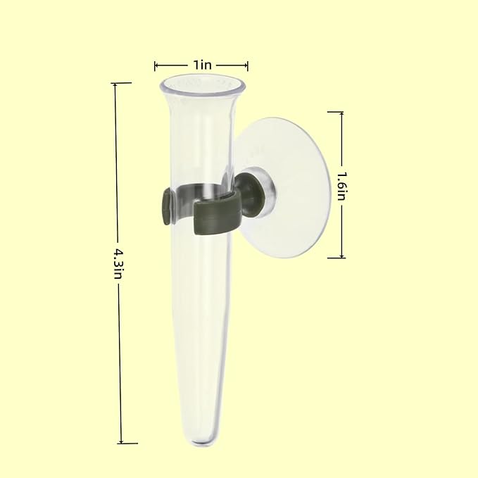 8 Sticks Floral Water Tubes with Suction Cup Window/wall Plant Propagation Tubes for Home Floral Arrangement and Fresh Flower Decorating