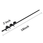 Auger Drill Bit，Garden Plant Flower Bulb Rapid Planter Umbrella Hole Digger for 3/8” Hex Drive Drill(218inch)