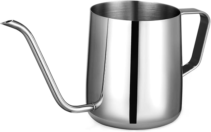 Small Watering Can for Indoor Plants - 12 oz Mini Indoor Watering Can with Long Spout Gooseneck Rust-Proof Stainless Steel Tiny Watering Kettle for Small House Plants