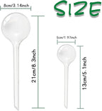 Pynqdfu 14 PCS Plant Watering Globes,Clear Self-Watering Bulbs,Plastic Automatic Watering Globes for Plant Indoor Outdoor,Garden Water Device