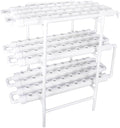 Hydroponics Growing System Kit,108 Plant Sites 3 Layers Food-Grade PVC-U Pipes Hydroponic Grow Kit Gardening System with Water Pump, Timer,Net Pots and Sponge for Vegetables,Fruits,Herb