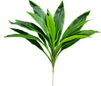 2 Pcs Artificial Cordyline Fruticosa Logs Tropcial Plant 21.6in Fake Dracaena Tree for Indoor Outdoor Office Home Living Room Patio Greenery Porch Decor (Green)