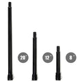 XtremepowerUS 3 Pieces Auger Extension Drill Bits (8", 12", 20" Length) Extension Earth Ice Auger Extension Set Post Hole Digger Replacement Compatible to 3/4" Shaft Post Hole Digger Replacement