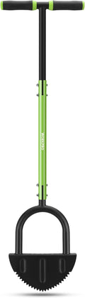 WORKPRO 40-Inch Edger Lawn Tool, Heavy Duty Lawn Edger, Half Moon Steel Saw-Tooth Blade with Wide Footplate & Ergonomic T-Grip Handle, Manual Border Grass Edger for Lawn, Sidewalk & Garden Landscaping