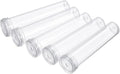 MECCANIXITY 25 Pcs Floral Water Tubes with Caps 2.8" Plastic Flower Vials for Fresh Plants, Flower Arrangements, Milkweed Cutting (Clear)