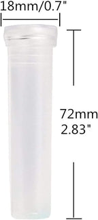 Plastic Floral Water Tubes - 40-Pack Clear Florist-Grade Stem Holders for Hydration, Flower Arrangements Supplies with Leakproof Caps (Weddings/Bouquets)