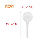 8 Pcs Large Plant Watering Globes (2''x5.3'') - Self-Watering Bulbs for Indoor/Outdoor Plants, Automatic Drip Irrigation System