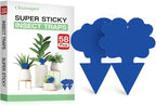 58 Pack Flying Insect Traps for Plants – Blue Sticky Traps for Fungus Gnats, Flies & Flying Bugs, Indoor Outdoor Flying Bug Catcher for Pots, Garden & Kitchen, Non-Toxic, Odorless, Kid & Pet Safe