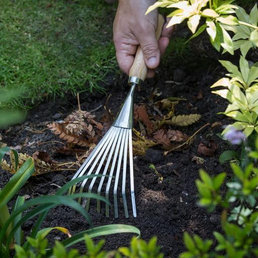 Secret Garden Burgon and Ball Stainless Steel Shrub Rake