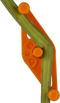 Bendies LST Plant Training Clips 15 Pack Orange - v2.0 Adjustable Low Stress Support Clips for Stem Bending, Grow Tent, Plant Ties & Gardening Accessories