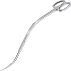 Extra Long Curved Aquarium Scissors, Stainless Steel Tools for Trimming Aquatic Plants, Professional Wave Scissors for Fish Tank, Aquarium & Terrarium, Ambidextrous Design