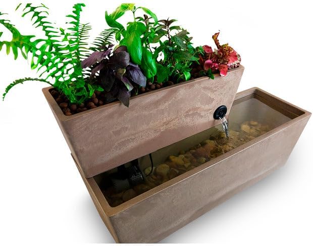 6 Gal. AquaSprouts Fountain - Aquaponics, Hydroponics & Water Garden Ecosystem Kit