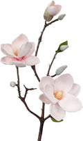 Artificial Flowers for Decoration,Simulated Flowers Simulation Big Magnolia Artificial Flower Orchid Fake Flowers Plant Living Room Home Wedding Decoration(Light Pink)
