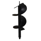 10-in Earth Auger Drill Bit, Garden Plant Flower Auger Rapid Planter Compatible Gas Powered Post Fence Hole Digger with 3/4 Shaft