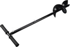 RealPlus Hand Auger Post Hole Digger 6" x 33" Garden Hole Digger Tool Large Manual Earth Auger Drill for Deep Cultivating Seedlings Planting Trees