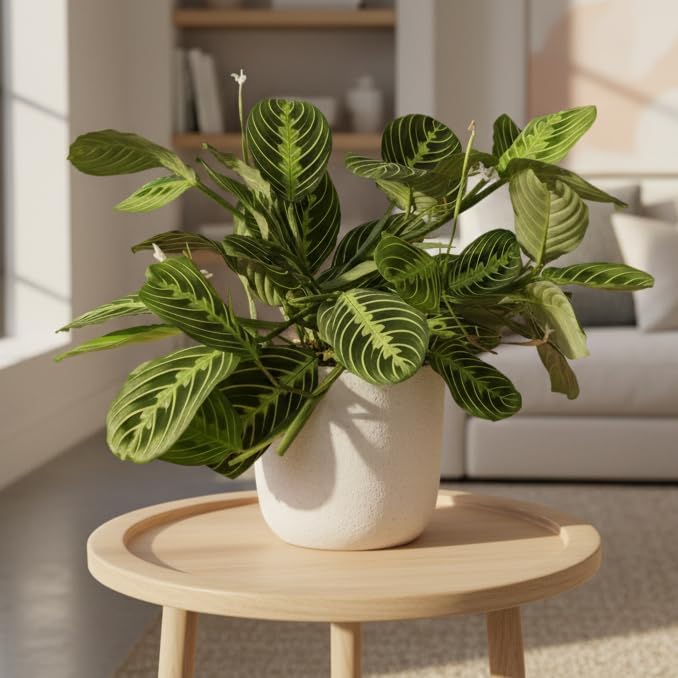 Maranta Lemon Lime (4 inch) - Lucky Houseplants - 4/6 inch Unique Live Decorative Houseplants - Easy to Care Indoor Plants, Perfect for Office, Home & Feng Shui Decor