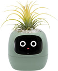 Smart Plant Pot with Expression, AI Intelligent Flower Pot for Indoor Decoration, Smart Garden Pot with Water/Light/Temperature Sensors, Ivy AI Planter(Green)
