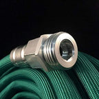 Flexon H2Zero 50 ft Lightweight Fabric Garden Hose – Ultra-Flexible, High-Strength 750 PSI Fabric Hose with Crush-Proof Nickel Plated Couplings – Easy-Carry, Kink-Resistant Lawn & Garden Watering Hose