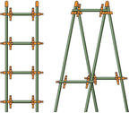 Plant Support Clips for Trellis, Garden Stakes, Wire Fence, Climbing Plants, Indoor Gardening, Hydroponics Systems, and Vines | Durable Gardening Clips (50 Lime Green + 50 Tangerine Orange)