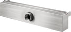VEVOR Pool Fountain Stainless Steel Pool Waterfall Spillway with Pipe Connector Rectangular Garden Outdoor (11.8")