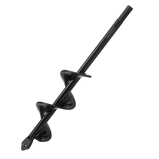 Garden Auger Drill Bit for Planting Ruooson 1.6X9 in Garden AugerSpiral Easy Planter Rapid Planter Plant for 3/8" Hex Drive <1Pcs>. (1.6x9 in)