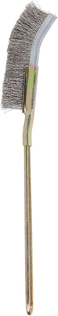 Topyond Curved/Straight Head Steel Soft Bonsai Brush - Japan Brash Garden Cleaning Tool - Perfect for Gentle and Effective Cleaning of Bonsai Trees and Plants(Elbow)