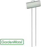 GardenMate 100-Pack Weatherproof Large Zinc Metal Plant Labels, Height 11.5", Label Area 3 1/2 x 1 1/4"