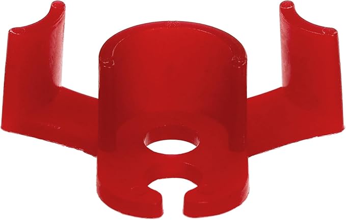 Goaste 100 Pack Plant Training Clips, 90 Degrees Plant Stem Bender, Low Stress Plant Branch Trainer Clips for Flowers, Vegetables (Circle Style,Red)