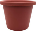 The HC Companies Classic Round Plastic Plant Pot w/Rolled Rim - Lightweight & UV Resistant Flower Pot for Herbs & More - Outdoor & Indoor Plant Pots w/Drainage (17 inch Clay, Pack of 1)
