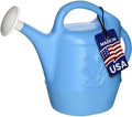 PMU 2 Gallon Watering Can - Garden Watering Can for Indoor & Outdoor Plants - Plastic Water Can with Detachable Sprinkler Head - Large Water Pot, Made in USA - Blue Pkg/1