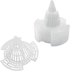 10 Pcs Cone Flower Pot Mesh Pad, Pot Bottom Grid Mat Drainage Screens Drainage Netting(74mm*10)