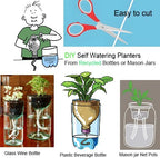 ORIMERC 50ft 1/4 inch Plants Self Watering Capillary Wick Rope Cord DIY Vacation Potted Flower Sitter Hydroponic Wicking Planter Pot Garden Seeds Starting Seedling Automatic Waterer System Device Line