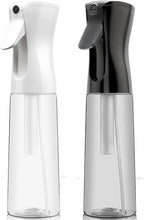 ELEMSY Spray Bottle For Hair (2 Pack 10 OZ) Continuous Mister Empty Spray Bottles, Ultra Fine Mist Water Sprayer for Hairstyling, Cleaning, Plants, Pets, Barbers, Salons, Essential Oil Scents