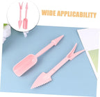 GLEAVI Succulent Plant Transplanting Tool Set 20pcs Plastic Gardening Accessories 16cm Pink Hand Tools for Pot Plants and Flower Maintenance in Garden and Lawn Care