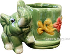 Generic Coop & Harp Small Lucky Bamboo Live Indoor Plant with Ceramic Vase, Live Indoor Lucky Bamboo for Home, Office and Gift (Elephant), Green
