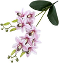 Soft Film Leaf Double Fork 9-Head Tiger Head Orchid Home Living Room DIY Flower Arrangement Ornaments Wedding Flowers (Color : 3)