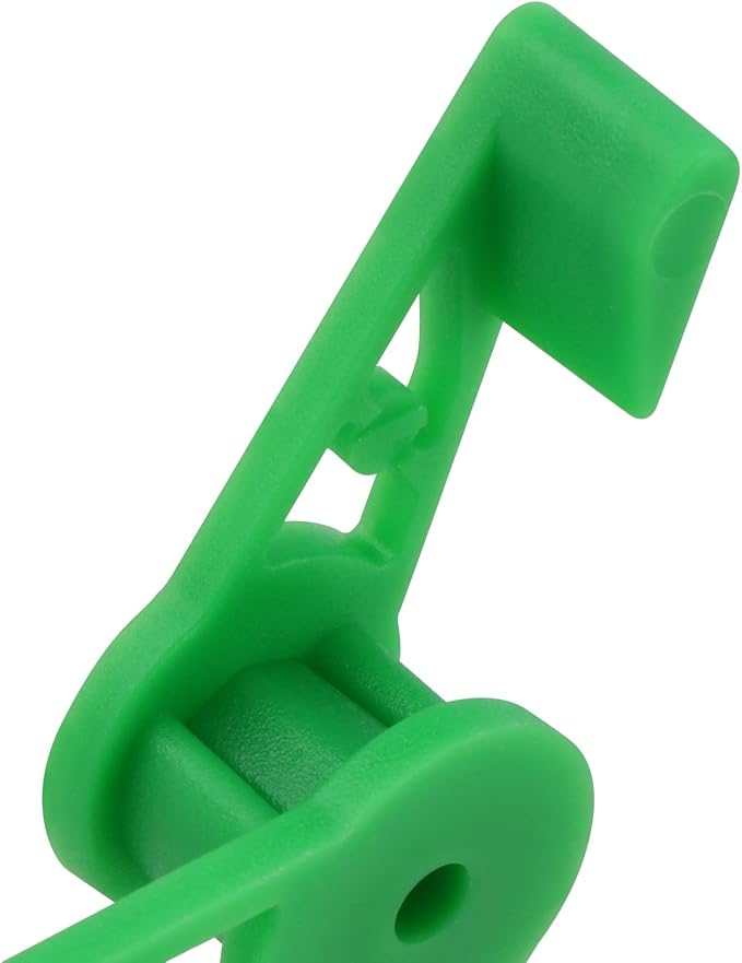 KEILEOHO 120 PCS 360 Degree Adjustable Plant Clips, Plant Branches Bender Stem Trainer Clips, Plant Low Stress Training Clips for Low Stress Training Plant Stem Support, White and Green