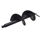 10-in Earth Auger Drill Bit, Garden Plant Flower Auger Rapid Planter Compatible Gas Powered Post Fence Hole Digger with 3/4 Shaft