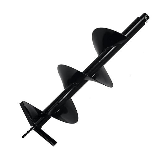 XtremepowerUS Replacement Auger Digging Bit 10" For Post Holes Earth Digger Planting Drill 3/4" Shaft Size Fence Hole Digging Bit